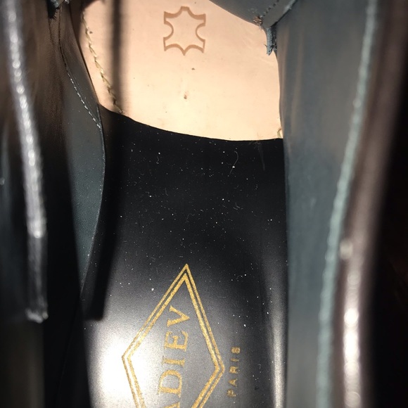 ADIEV Paris Boots Leather brown with black calf hair New EU39 UK6 US9 - Picture 5 of 9